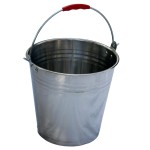 Stainless steel bucket, diameter 22 cm, capacity 4.5 l